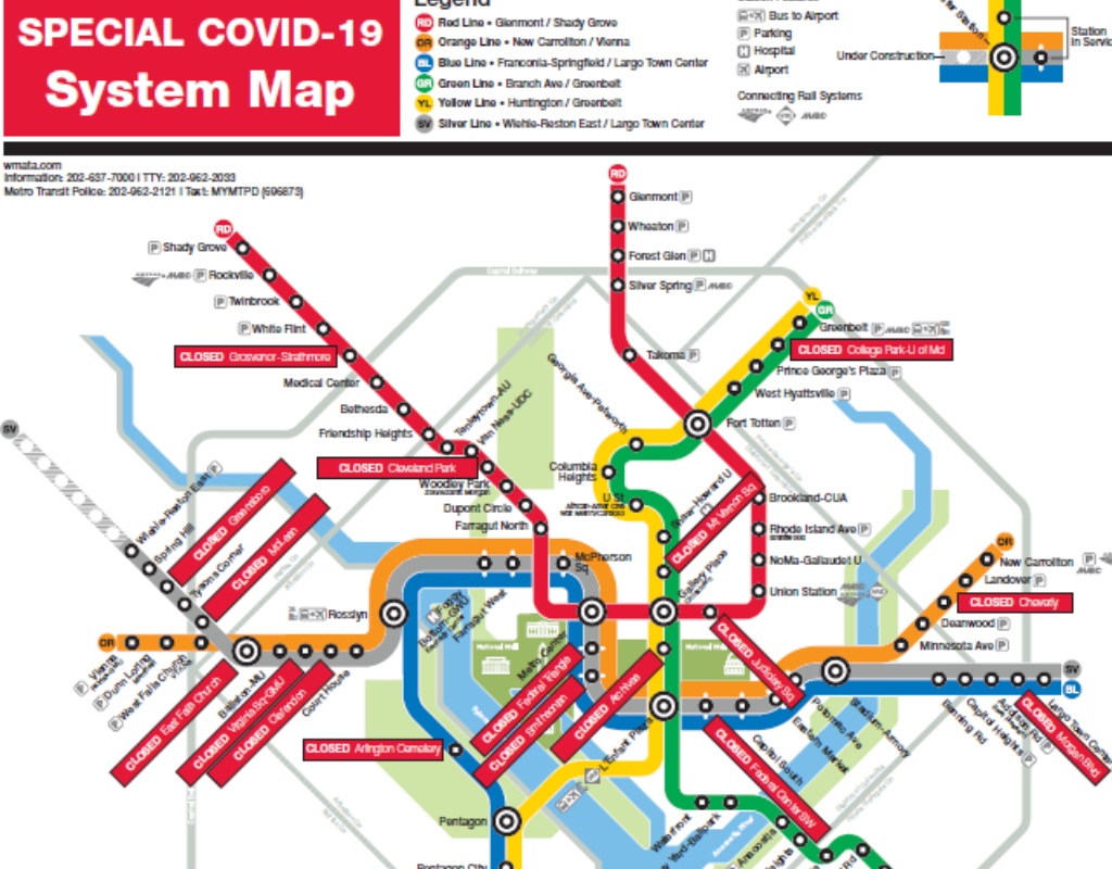 Full List of 19 Metro Stations Now Closed Montgomery Community Media