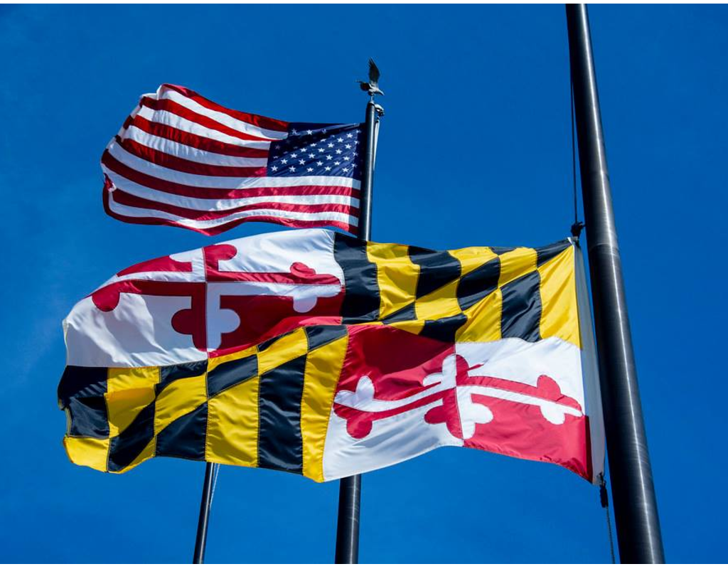 Maryland Flag at Half Staff for International Overdose Awareness Day