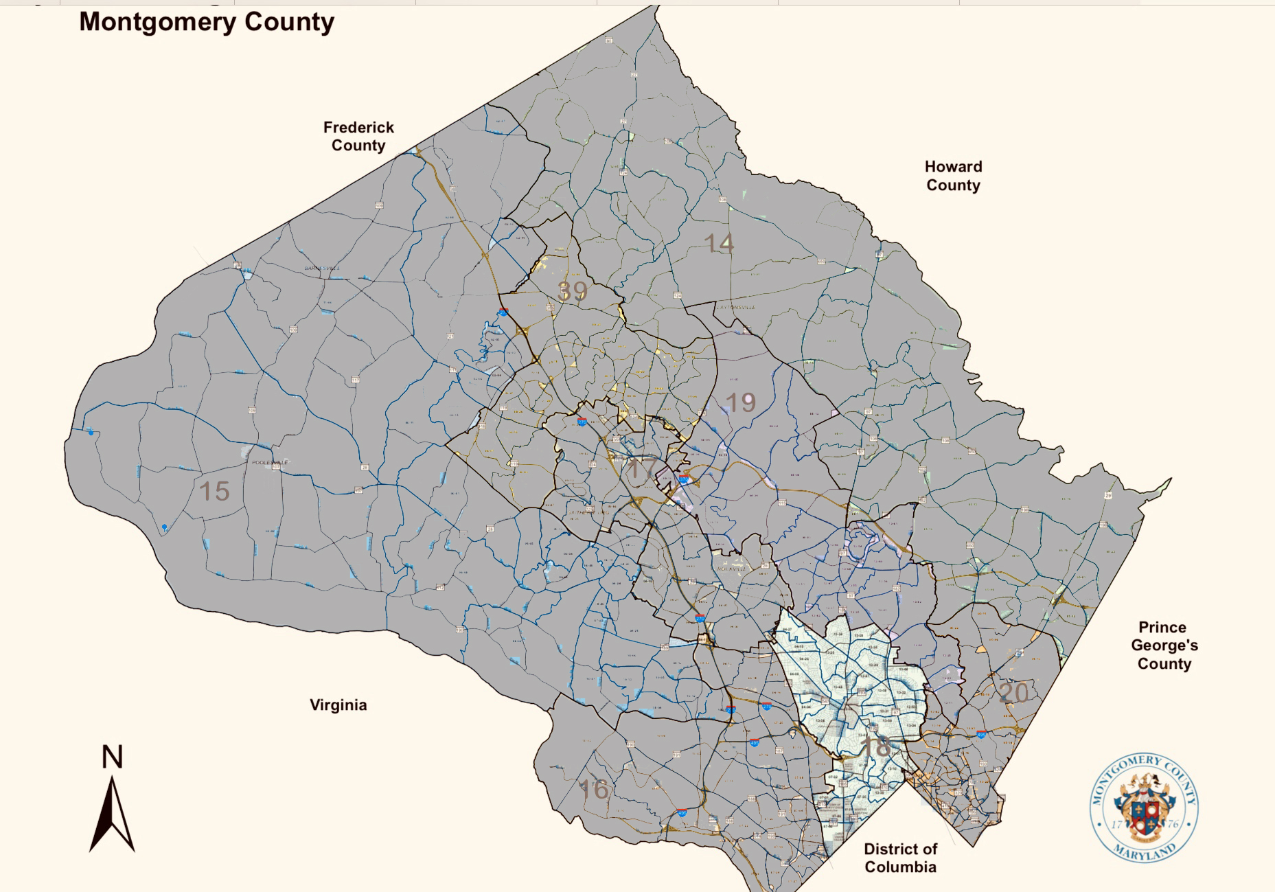 Montgomery County District Map 8465