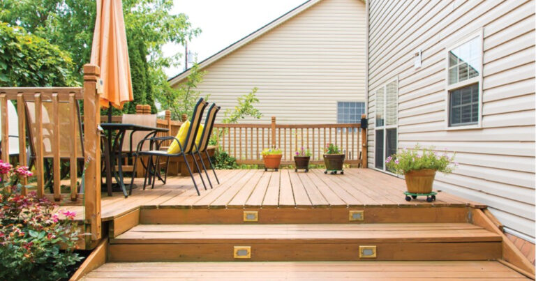 photo of residential deck