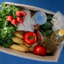 photo of box of food for donation