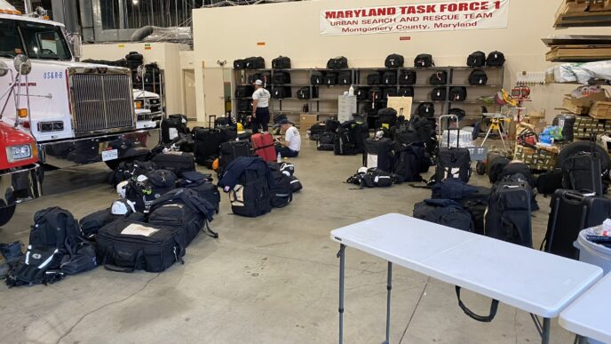 photo of maryland task force preparing to go to Puerto Rico