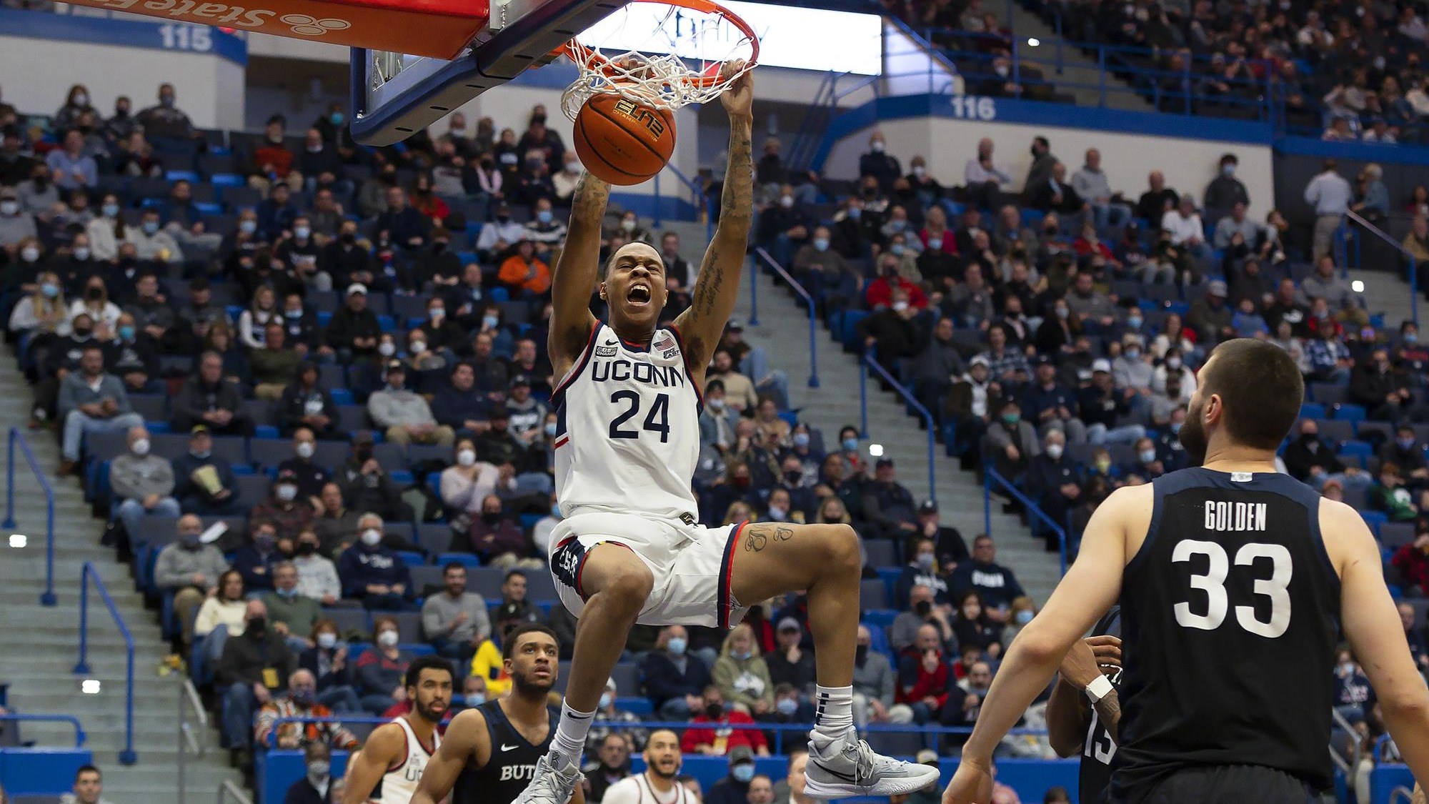 Lakers meet with Jordan Hawkins at NBA Draft Combine