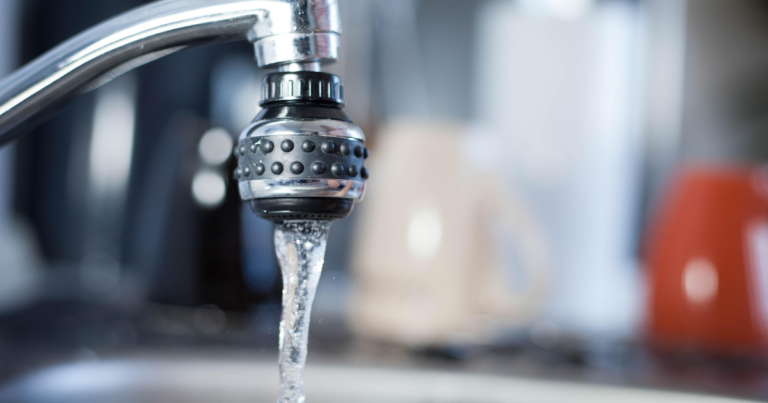 photo of water running from faucet or tap