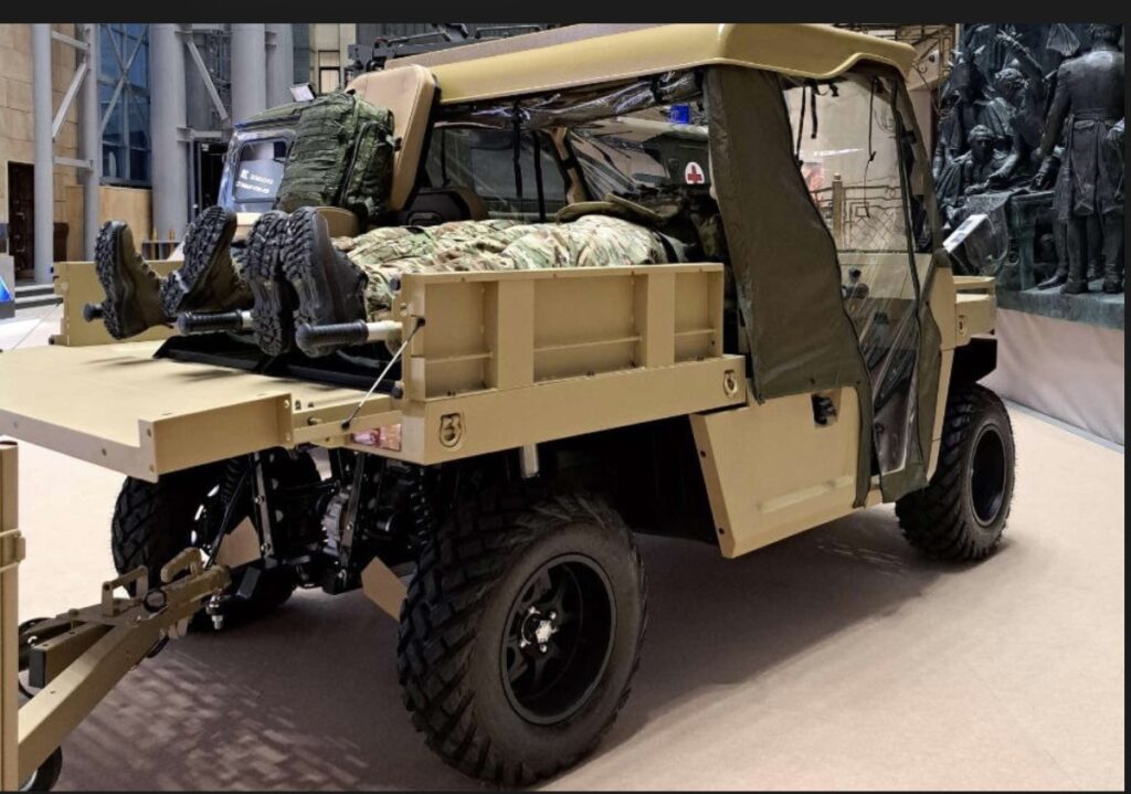 Chinese Desertcross 1000-3 golf cart used by Russians