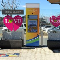 The Montgomery County Department of Transportation (MCDT) spreads love this February by decorating five buses servicing Colesville Road and Columbia Pike on the U.S. 29 highway with vibrant neon heart-shaped lights and heart decals.